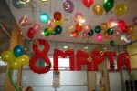 украшения из шаров на 8 марта в Днепропетровске