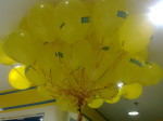 нанесение логотипа с названием фирмы на гелиевые шары