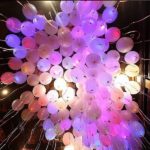 украшение зала светящимися шарами 25см