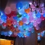 украшение квартиры светящимися шариками 25см