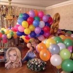 украшение комнаты шарами на день рождения девушки